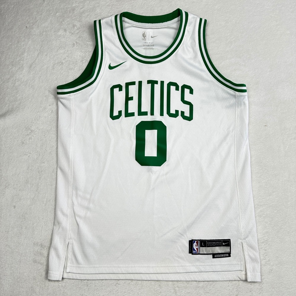 Nike Boston Celtics Jayson Tatum 0 Association Edition Swingman Jersey Mens L